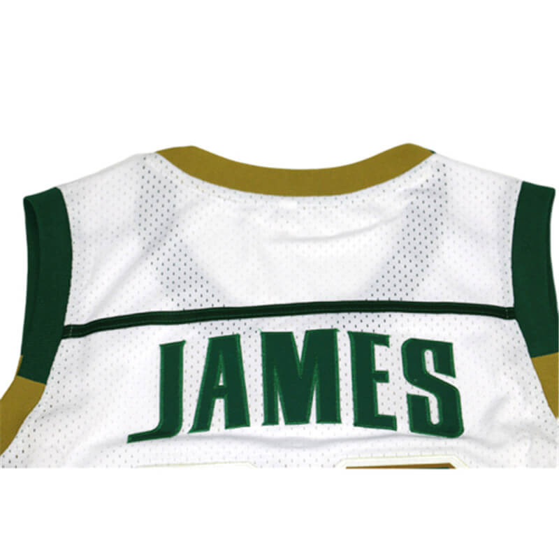 LeBron James 23 St Vincent-St Mary High School Irish Authentic Basketball  Jersey