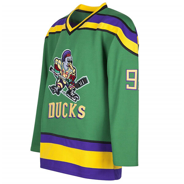 My Party Shirt Adam Banks 99 Ducks Deluxe Embroidered Hockey Jersey