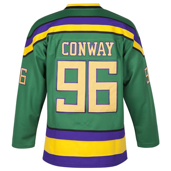 Youth Charlie Conway #96 Mighty Ducks Ice Hockey Jersey